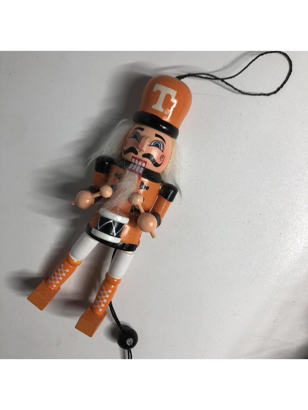 Tennessee Volunteers Wooden Nutcracker Ornament 5" Christmas Tree drummer